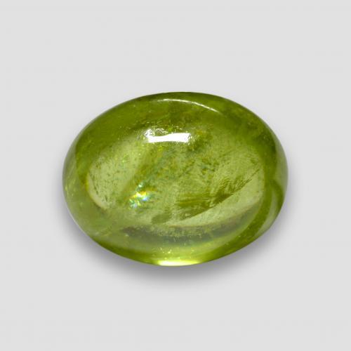 Sphène Vert moyen naturelle Coupe ovale, 2.64 ct, Transparent