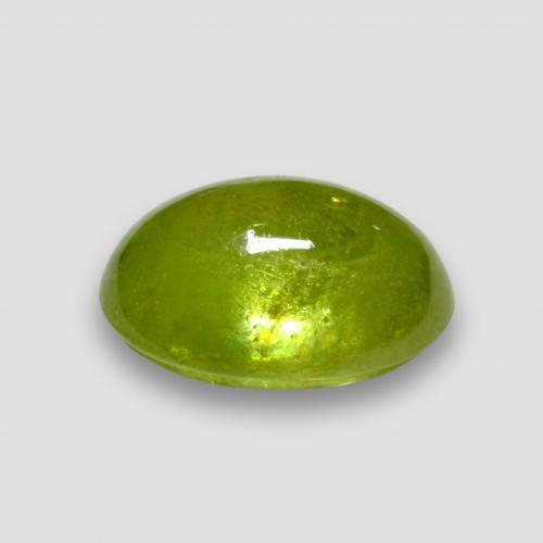 Sphène Vert moyen naturelle Coupe ovale, 2.64 ct, Transparent