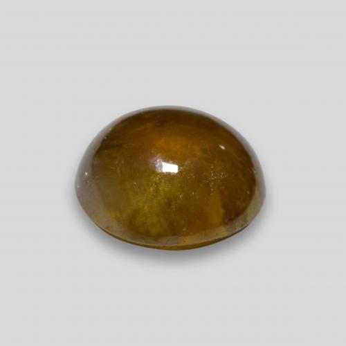 Sphène Brun doré naturelle Coupe ovale, 2.78 ct, Transparent