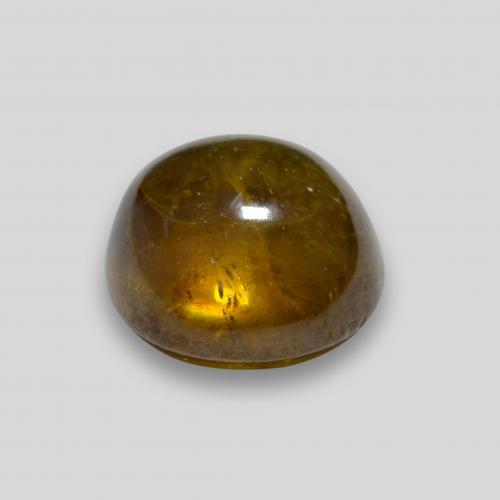 Sphène doré naturelle coupe roude, 2,36 ct, transparent