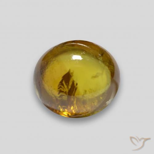 Sphène Doré naturelle ovale, 2.28 ct, Transparent