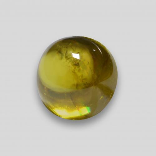Sphène doré naturelle coupe roude, 1,91 ct, transparent