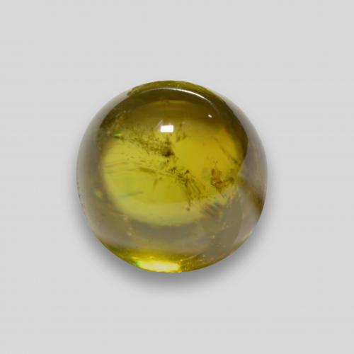 Sphène doré naturelle coupe roude, 1,91 ct, transparent