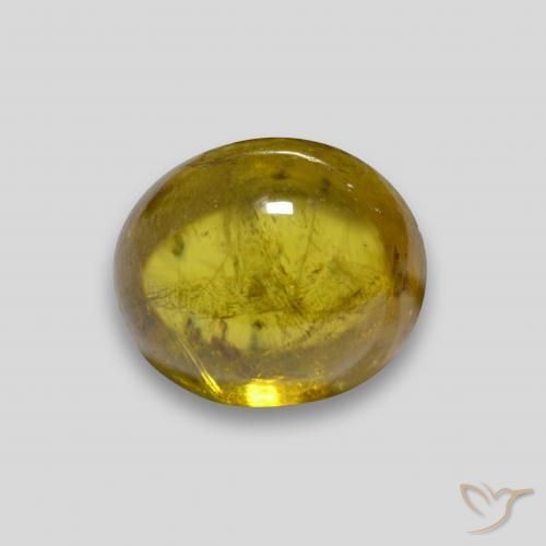 2.63ct Naturel Doré Sphène, ovale, Transparent