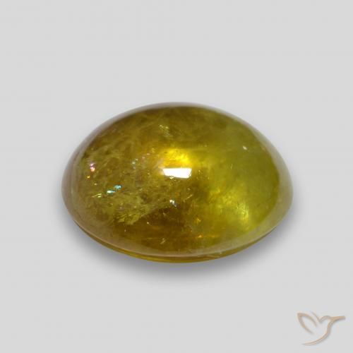 Sphène Or moyen naturelle ovale, 2.67 ct, Transparent