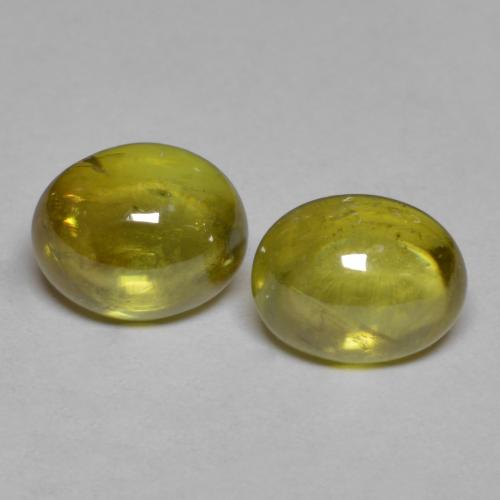 Achetez naturel 3,14ct jaune sphène gems, coupe ovale, en provenance sri lanka chez gemselect. en stock, livraison internationale!