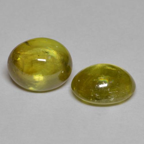 Achetez naturel 3,14ct jaune sphène gems, coupe ovale, en provenance sri lanka chez gemselect. en stock, livraison internationale!