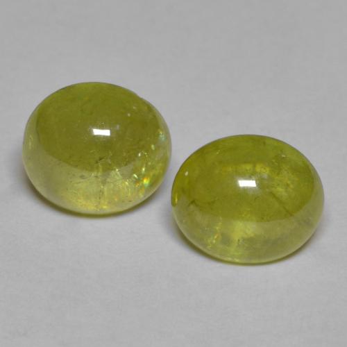 Achetez naturel 3,75ct jaune sphène gems, coupe ovale, en provenance sri lanka chez gemselect. en stock, livraison internationale!