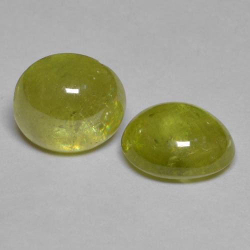 Achetez naturel 3,75ct jaune sphène gems, coupe ovale, en provenance sri lanka chez gemselect. en stock, livraison internationale!