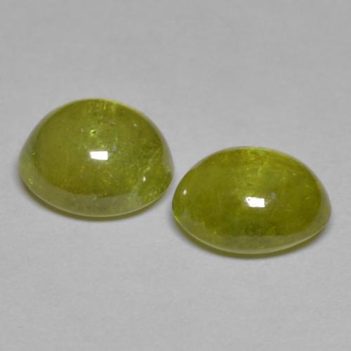 Achetez naturel 3,75ct jaune sphène gems, coupe ovale, en provenance sri lanka chez gemselect. en stock, livraison internationale!