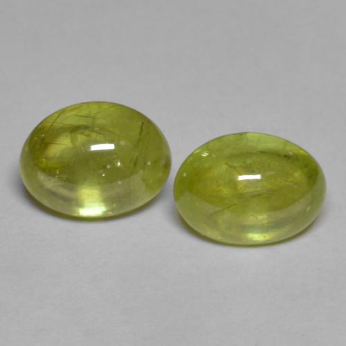 Achetez naturel 3,71ct jaune sphène gems, coupe ovale, en provenance sri lanka chez gemselect. en stock, livraison internationale!