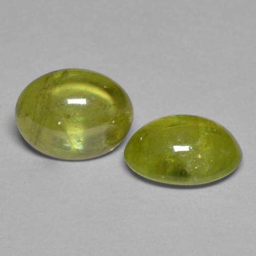 Achetez naturel 3,71ct jaune sphène gems, coupe ovale, en provenance sri lanka chez gemselect. en stock, livraison internationale!