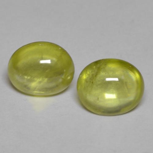 Achetez naturel 2.09ct Jaune verdâtre Sphène gems, Coupe ovale, En provenance Sri Lanka chez GemSelect. En stock, livraison internationale!
