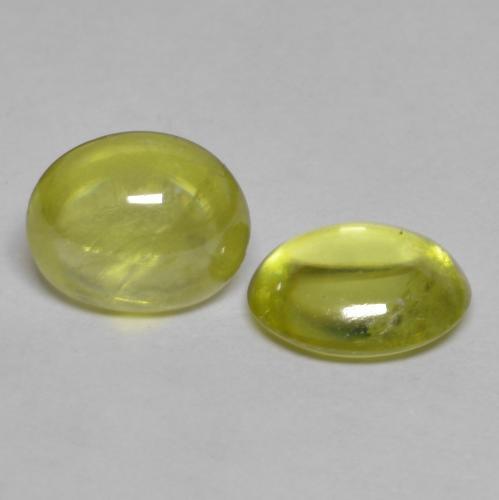 Achetez naturel 2.09ct Jaune verdâtre Sphène gems, Coupe ovale, En provenance Sri Lanka chez GemSelect. En stock, livraison internationale!