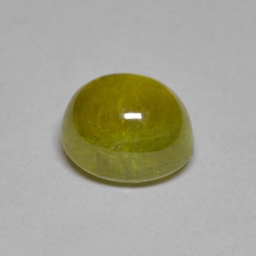 Sphène Jaune citron naturelle Coupe ovale, 2.84 ct, Transparent