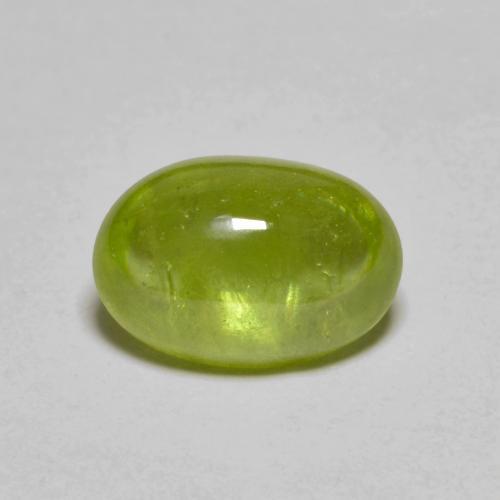 Sphène Olive verte naturelle Coupe ovale, 3.00 ct, Translucide