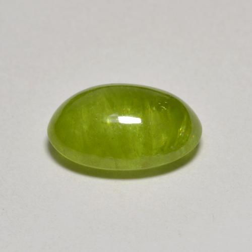 Sphène Olive verte naturelle Coupe ovale, 3.00 ct, Translucide
