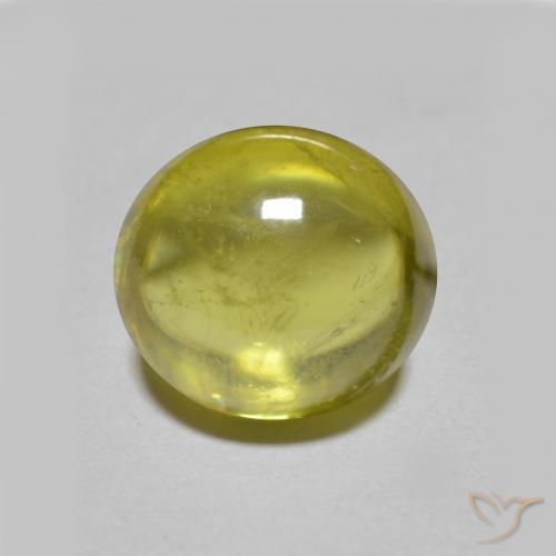 2.52ct Naturel Vert chaud et terreux Sphène, ovale, Transparent