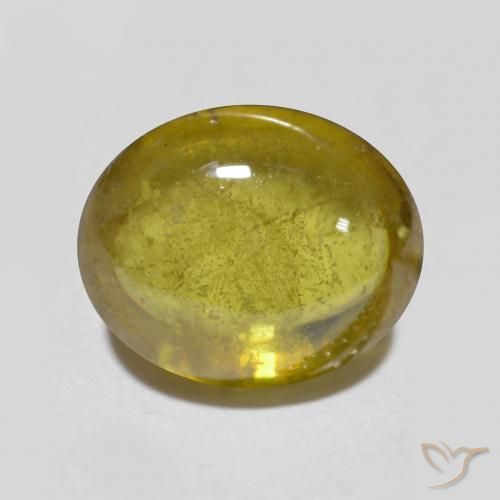 2.90ct Naturel Doré terreux Sphène, ovale, Translucide