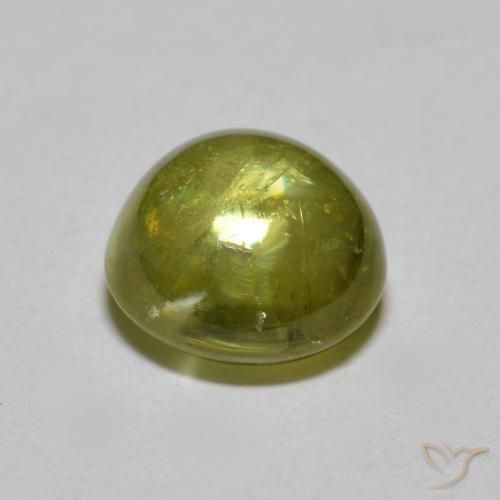 Sphène Vert jaunâtre vif naturelle Tour, 1.68 ct, Transparent