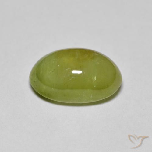 Sphène Vert clair naturelle ovale, 3.10 ct, Translucide
