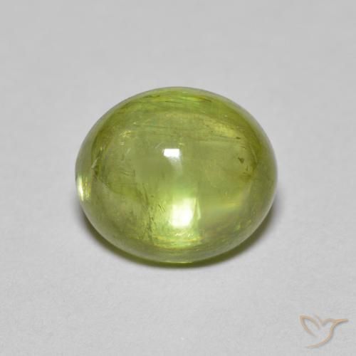 2.00ct Naturel Vert forêt léger Sphène, ovale, Transparent
