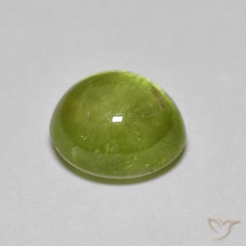 Sphène Medium Light Green naturelle ovale, 2.17 ct, Translucide