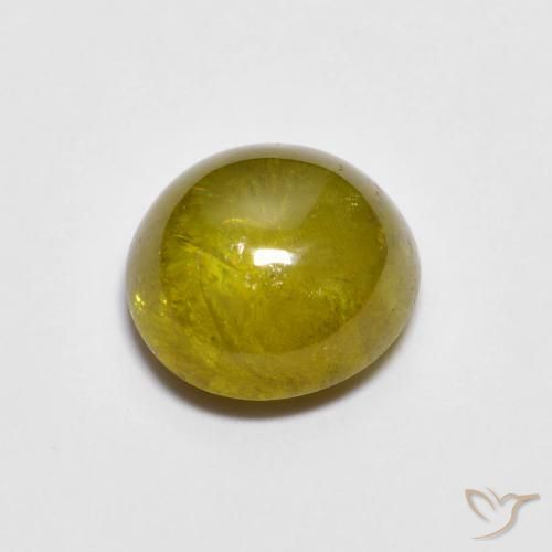 1.71ct Naturel Brun doré vert Sphène, ovale, Translucide