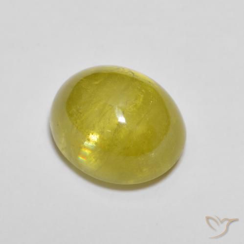 2.78ct Naturel Bourdon jaune Sphène, ovale, Transparent