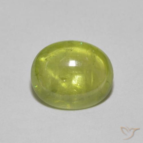 2.27ct Naturel Jaune moyen Sphène, ovale, Transparent