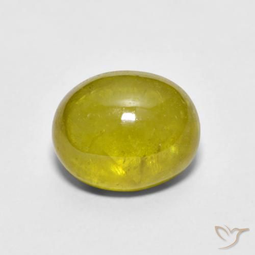 2.76ct Naturel Doré jaunâtre Sphène, ovale, Transparent