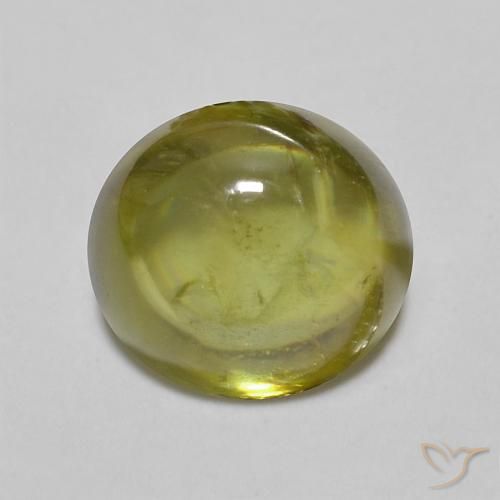 1.69ct Naturel Vert forêt chaud Sphène, ovale, Transparent