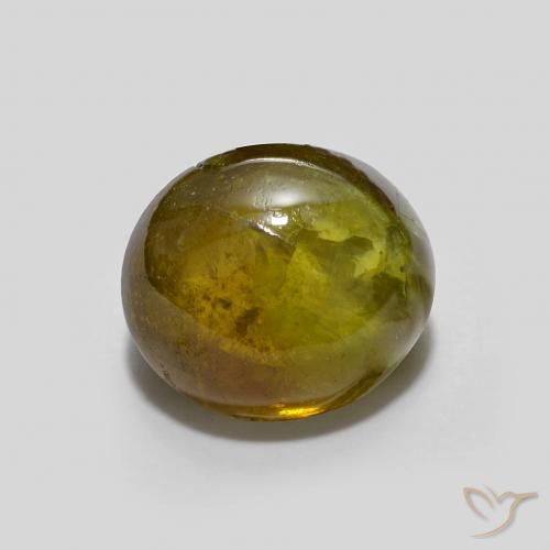 2.57ct Naturel Vert chaud Sphène, ovale, Translucide