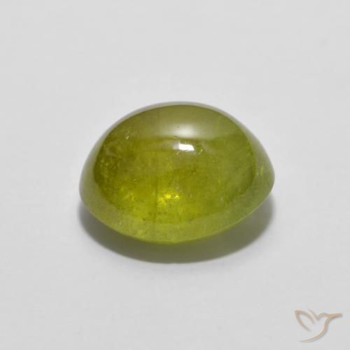 Sphène Jaune moyen naturelle ovale, 2.41 ct, Transparent