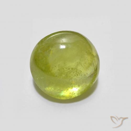 Sphène Jaune moyen naturelle ovale, 2.14 ct, Transparent