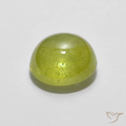 Sphène Jaune moyen naturelle ovale, 2.14 ct, Transparent