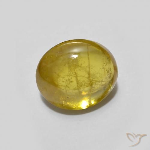 Sphène Orange doré naturelle ovale, 1.94 ct, Transparent