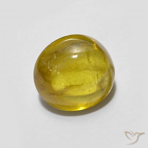Sphène Doré terreux naturelle ovale, 2.61 ct, Transparent