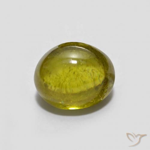 1.40ct Naturel Doré terreux Sphène, ovale, Transparent