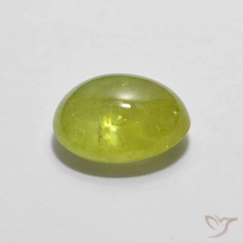 Sphène Jaune moyen naturelle ovale, 2.37 ct, Transparent