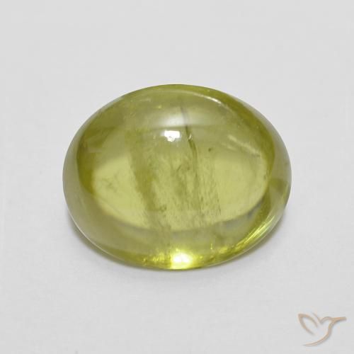 2.40ct Naturel Vert clair Sphène, ovale, Transparent