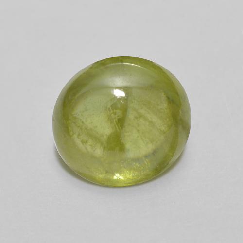 Sphène Vert forêt léger naturelle Coupe ovale, 1.72 ct, Transparent