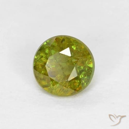 Sphène Vert forêt chaud naturelle Tour, 0.40 ct, VS