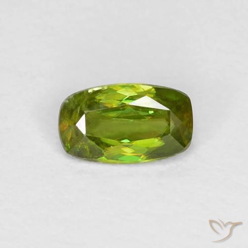 Sphène Forêt verte naturelle Coussin, 0.33 ct, VS