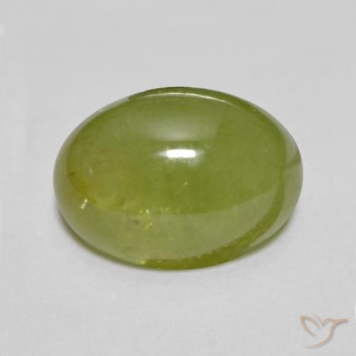 2.67ct Naturel Olive verte Sphène, ovale, Translucide
