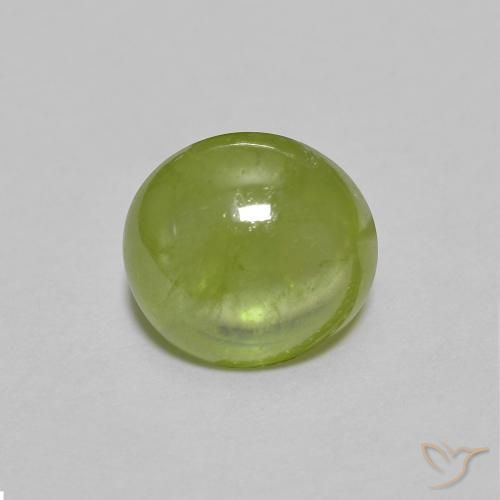 1.52ct Naturel Olive verte Sphène, ovale, Transparent
