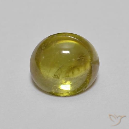1.36ct Naturel Doré terreux Sphène, ovale, Transparent