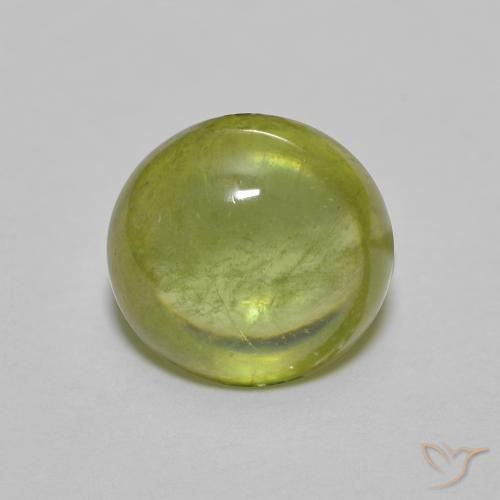 1.60ct Naturel Olive verte Sphène, ovale, Transparent