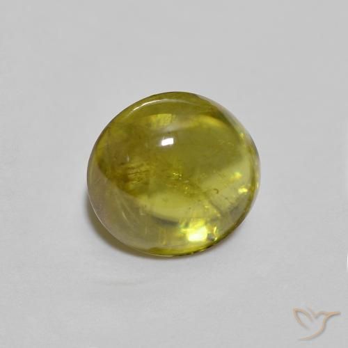 Sphène Or moyen naturelle ovale, 1.24 ct, Transparent
