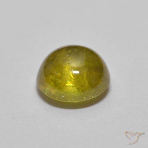Sphène Or moyen naturelle ovale, 1.24 ct, Transparent